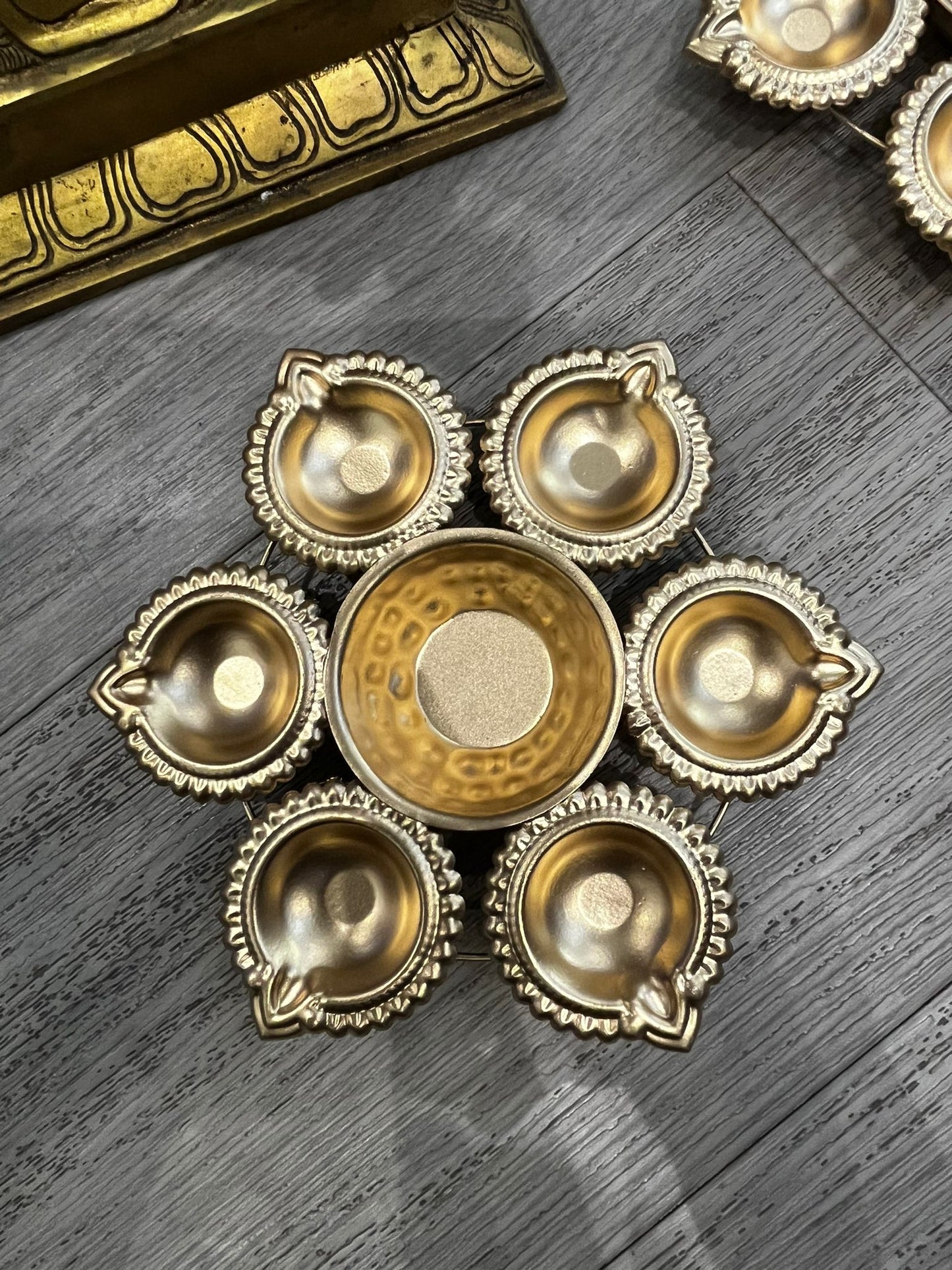 Exquisite and beautiful diya: Elevate Your Home Décor with Multi-Use Elegance. Indian home/Pooja decor/Religious decor/Diwali decor