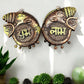 Terracota Shubh Labh wall hanging. Diwali/ wedding decoration