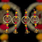 Lotus Floral Hanging Decoration for Weddings and Festive Occasions. Set of 2