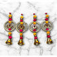 Lotus Floral Hanging Decoration for Weddings and Festive Occasions. Set of 2