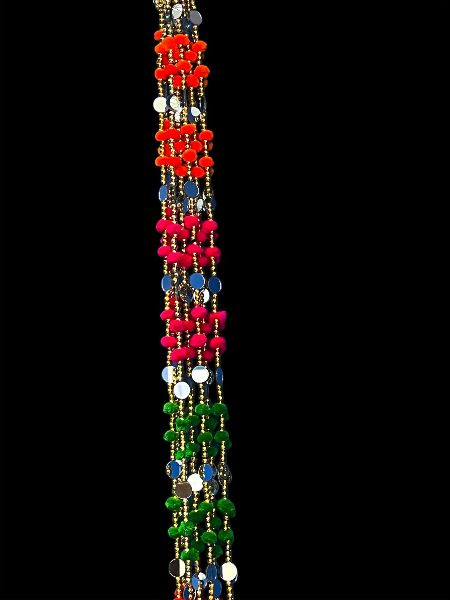 Mirror Hanging Decoration for Weddings and Festive Occasions. Set of 2