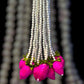 Lotus beads Hanging Decoration for Weddings and Festive Occasions. Set of 2