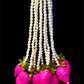 Lotus beads Hanging Decoration for Weddings and Festive Occasions. Set of 2