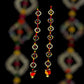 Handmade colourful Hanging Decoration for Weddings and Festive Occasions. Set of 2