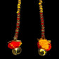 Handmade colourful Hanging Decoration for Weddings and Festive Occasions. Set of 2