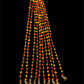 Handmade colourful Hanging Decoration for Weddings and Festive Occasions. Set of 10