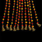 Handmade colourful Hanging Decoration for Weddings and Festive Occasions. Set of 10