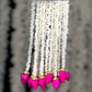 Handmade Jasmine Lotus floral Hanging Decoration for Weddings and Festive Occasions.