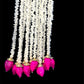 Handmade Jasmine Lotus floral Hanging Decoration for Weddings and Festive Occasions.