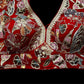 Indian Designer white beads Saree Lehenga Blouse Sleeveless sabyasachi style