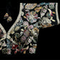 Indian Designer white beads Saree Lehenga Blouse Sleeveless sabyasachi style.