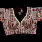 Indian Designer white beads Saree Lehenga Blouse Sleeveless sabyasachi style.