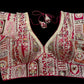 Indian Designer white beads Saree Lehenga Blouse Sleeveless sabyasachi style.
