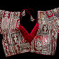 Indian Designer white beads Saree Lehenga Blouse Sleeveless sabyasachi style.