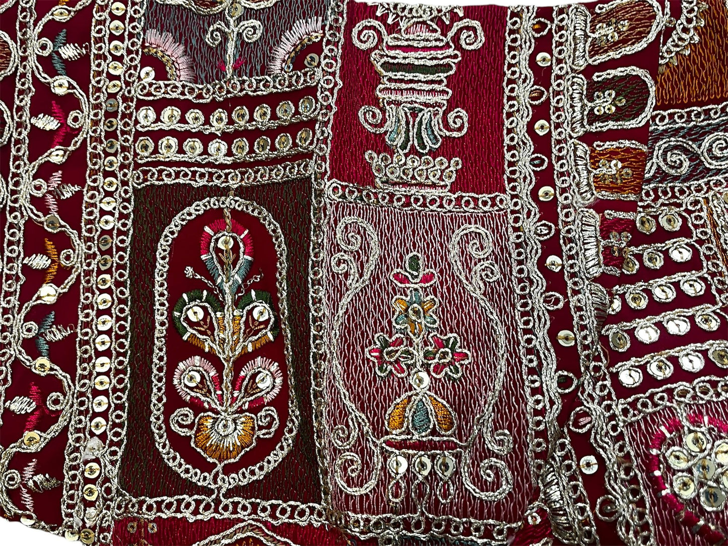 Indian Designer white beads Saree Lehenga Blouse Sleeveless sabyasachi style.