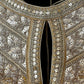 Indian Designer Beige beads Saree Lehenga Blouse Sleeveless sabyasachi style.