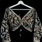 Indian Designer Black beads Saree Lehenga Blouse Sleeveless sabyasachi style.