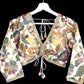 Indian Designer White embroidery Saree Lehenga Blouse with sleeves sabyasachi style.