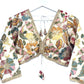Indian Designer White embroidery Saree Lehenga Blouse with sleeves sabyasachi style.