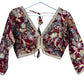 Indian Designer Red beads Saree Lehenga Blouse Sleeveless sabyasachi style.