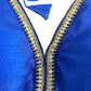 Indian Designer Blue beads Saree Lehenga Blouse Sleeveless sabyasachi style.