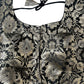 Indian Designer Black Saree Lehenga Blouse Sleeveless style.