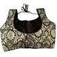 Indian Designer Black Saree Lehenga Blouse Sleeveless style.