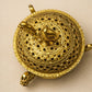 Handcrafted Brass Dhoop Dani – Traditional Incense Burner with Decorative Lid & Peacock Finial