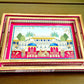 Hand painted Rajasthani Wooden Napkin Holder.