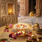 Handcrafted White Marble Elephant Urli – Luxury Floating Candle Bowl & Floral Centerpiece