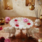 Handcrafted White Marble Elephant Urli – Luxury Floating Candle Bowl & Floral Centerpiece