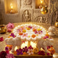 Handcrafted White Marble Elephant Urli – Luxury Floating Candle Bowl & Floral Centerpiece