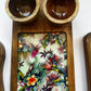 Elegant Wood & Resin 7-Piece Platter Set – Artisanal Serving Collection