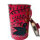 Handpainted Jug & Glass Set for Elegant Entertaining