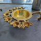 Brass 7 mukhi diya with handle
