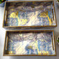 Galaxy  Wooden printed serving trays. Set of 3.