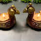 Peacock Diwali Diya, terracotta diya, Set of 2