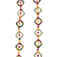 Handmade colourful Hanging Decoration for Weddings and Festive Occasions. Set of 2