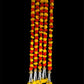Handmade Orange and yellow marigold floral Hanging Door Decoration for Weddings and Festive Occasions.
