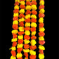 Handmade Orange and yellow marigold floral Hanging Door Decoration for Weddings and Festive Occasions.