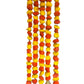 Handmade Orange and yellow marigold floral Hanging Door Decoration for Weddings and Festive Occasions.