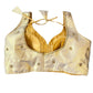 Indian Designer Gold beads Saree Lehenga Blouse Sleeveless sabyasachi style