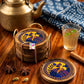 Beautiful wooden tea coaster. Coaster set,Wooden coaster. Set of 6