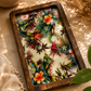 Elegant Wood & Resin 7-Piece Platter Set – Artisanal Serving Collection