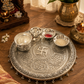 Aaradhya Heritage German Silver Pooja Thali Set