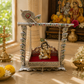 Vrindavan Heritage German Silver Krishna Jhula
