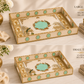 Royal Peacock 4-Piece Serving & Organizer Tray Set