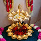 Aurelia double layer t-light holder for festive decoration. Festive vibe/Indian decor/Diwali.