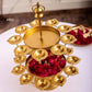 Aurelia double layer t-light holder for festive decoration. Festive vibe/Indian decor/Diwali.