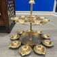 Aurelia double layer t-light holder for festive decoration. Festive vibe/Indian decor/Diwali.